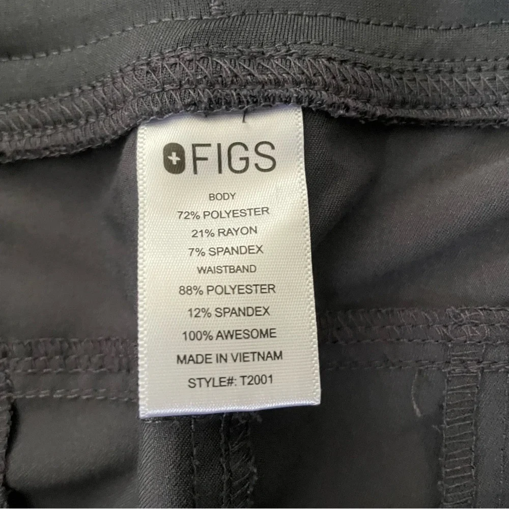 FIGS Axim Cargo Scrub Pants Technical Collection Size XL Grey